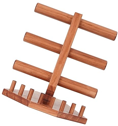 Milisten Soporte de Madera para Exhibir Brazaletes Diseño Vintage Fácil de Usar Marrón para Decoración del Hogar