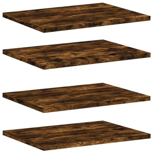 vidaXL Wandregale 4 STK. Räuchereiche 40x30x1,5 cm Holzwerkstoff