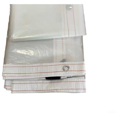 Gbtdoface Pflanzenschutz, Frostschutz, transparente Plane, Kanten für Garten, wasserdicht, transparent, Poly-Plane, Frostschutz, winddicht, Pflanzenschutz (100 x 400 cm)