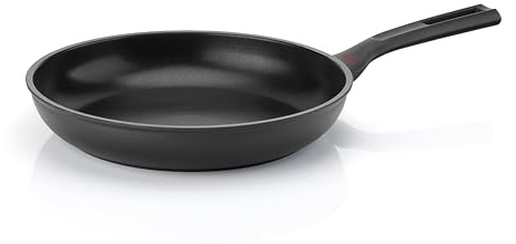 Guzzini - Padella in alluminio antiaderente, 28 cm, Nero