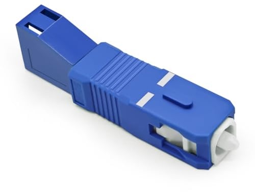 EMSECKO Optischer Faseradapter LC/UPC Buchse zu SC/UPC Stecker, 9/125um singlemode simplex Hochgeschwindigkeitsverbinder für Lichtwellenleiterkabel. (LC-SC UPC)