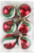 6 Pieces 6CM Christmas Baubles Christmas Tree Decorations Xmas Hanging Ornaments Shatterproof Baubles for Christmas Tree Decoration, Red Green White