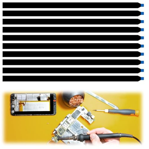 Suitable for LCD Screen Tape, 10PCS Laptop Screen Rework Double Sided Tape, New Pull Tab Stretch Peel, Mobile Phone Battery Easy, Disassembly Hand Tear Pulltapes (190 * 8 * 0.3mm)