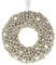 Perlen-Kranz zum Hängen glänzend 20cm Deko-Kranz Weihnachtsdeko Türkranz Kränze Kranz Weihnachtskranz Dekokranz Türschmuck romantische Deko Adventskranz Hochzeitsdeko, Kranz