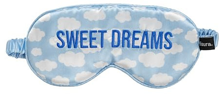 Fisura – Schlafmaske sweet dreams Wolken. Weiche Schlafmaske. Originale Augenmaske. Ultrasanfte Schlafmaske mit elastischem Gummiband. 20 x 10 cm.