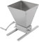 Konfiur 4L Getreidebrecher, Schrotmühle Flockenquetsche Getreidemühle Verstellbare Malzmühle Flockenquetsche, Futtermühle für Weizen Sesam mit 2 Verstellbaren Edelstahlwalzen, 3,6 Kg/Min, Silber