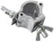 Aluminum Alloy Swivel Scaffold Clamp, Cross Fixed Clamp For Round Pipe With Wing Nut, Universal Joint Fitting For Rigging