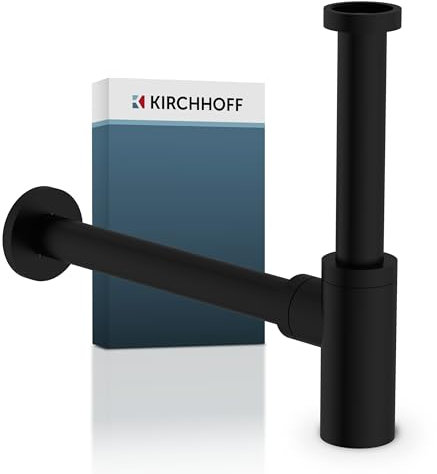 Kirchhoff 98803828 Sifone Lavandino, Nero