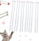Meowgic - Palillos para chopsticks, diseño de huellas de gato, bonitos palillos reutilizables para los amantes de los gatos, diseño único de huellas de patas rosas, ligeros (6 pares)