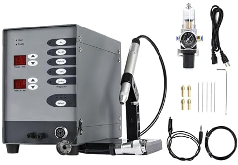 Rdrusean Permanent Jewelry Automatic Spot Welder Pulse Argon Arc Welding Machine Jewelry Welder 220V Spot Welder for Jewelry Welding Jewelry Repair Tool 50-600A,100W