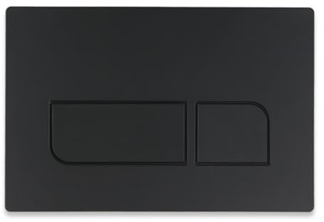 WC-Doppelspültaste für Geberit Unterputzspülkasten – Kompatibel mit Sigma 01, 20, 30, 50 und UP300, UP320 Betätigungsplatten, Schwarz-Finish