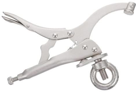 NESTINGHO Drill Press Locking Clamp Heavy Duty Metal Vice Clamp 9-Inch for Bench Drilling and Repair Use