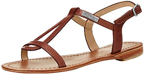 Les Tropéziennes par M. Belarbi Femme HAMESS Chaussures Ville Sandale, Tan Brosse, 37