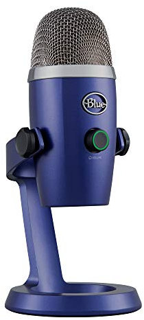 Yeti Nano Premium USB Mic for Recording, Streaming, Gaming, Podcasting on PC and Mac - Condenser Microphone with Blue VO!CE Effects, Cardioid and Omni, No-Latency Monitoring - Blue