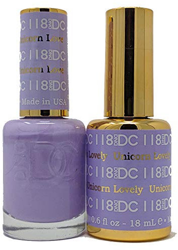 DND DC Summer Collection UV/LED Soak Off Gel Polish + FREE Nail Lacquer 18ml x 2 (Unicorn Lovely)