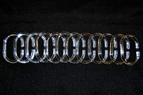 Duschvorhangringe Duschringe 12er Set klar