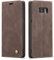QLTYPRI Hülle für Samsung Galaxy S8, Vintage Dünne Handyhülle mit Kartenfach Geld Slot Ständer PU Ledertasche TPU Bumper Flip Schutzhülle Kompatibel mit Samsung Galaxy S8 - Kaffee Braun