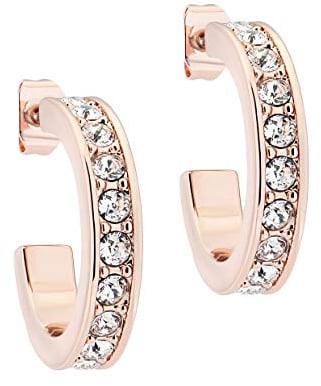 Ted Baker Damen-Creolen Messing, Edelstahl Swarovski-Kristall One Size Roségold 32017182