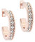 Ted Baker Damen-Creolen Messing, Edelstahl Swarovski-Kristall One Size Roségold 32017182
