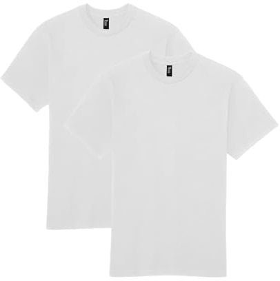 Gildan Uni-Adult T-Shirt, 2-Pack, Style Gh000, White (Pack of 2), S