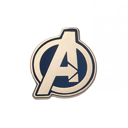 Pyramid International Avengers-Anstecknadel, Emaille, Logo-Design, 2,5 x 2 cm, Einheitsgröße, Emaille, Metall, Silber, Ohne Edelstein