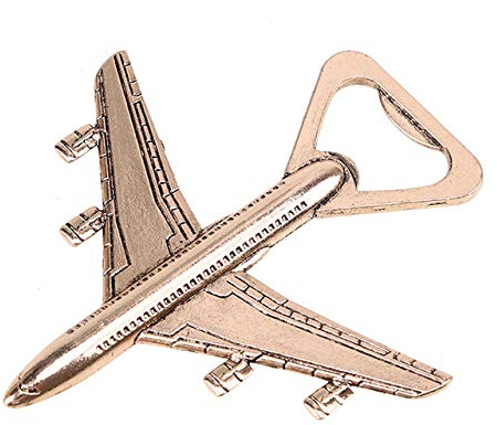 DonJordi Abrebotellas de avión fresco para la fiesta – avión miniatura avión decoración – El regalo para pilotos y asistentes de vuelo