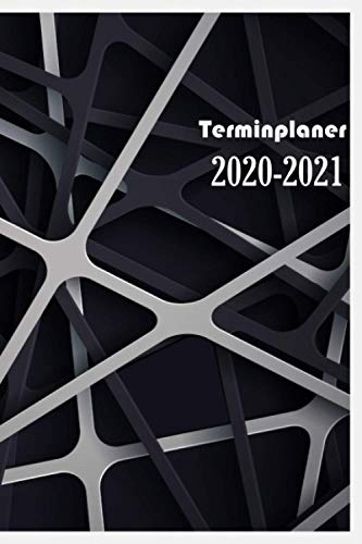 Terminplaner 2020-2021: a5 kalender 2020 2021/ kalenderbuch 2021 /Oktober 2020-Dezember 2021/ mini Planer 2020 2021 | 1 Woche auf 2 Seiten | ... Jahresplaner 365 tage Grau und Weiß