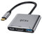 QCEs USB C to HDMI Multiport Adapter, USB-C Digital AV Multiport Adapter, 4K HDMI Video Output USB 3.0 PD Charging Converter Hub Compatible with Apple MacBook Pro iPhone 15 iPad, Galaxy S24