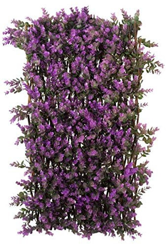 Garden Mile Violet Screening Panel Fence Privacy Screen for Garden Artificial Trellis Living Wall Panel Topiary Expandable Climbing Plant Panel 180x90cm