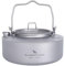 Boundless Voyage Titanium 700ml Tea Kettle with Folding Handle Outdoor Camping Ultralight Portable Teapot Ti3100D