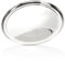 COM-FOUR® Bandeja para Servir de Acero Inoxidable - Bandeja Redonda para Servir y Decorar - Bandeja para Servir Brillante (1 Pieza - Alrededor de 33 cm con Borde)