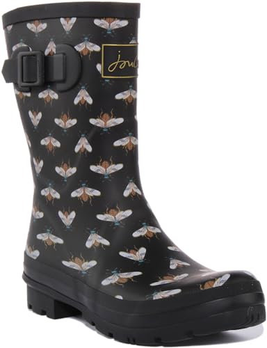 Joules Molly Welly Shoes, Stivali a metà Polpaccio Donna, Nero, 36 EU Larga