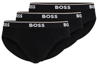 BOSS Herren Power Slips Briefs Unterhosen Cotton Stretch 3er Pack