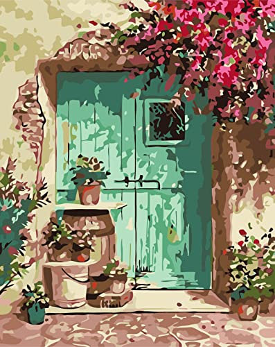 JanFebMar Peinture Numéro Adulte, DIY Paint by Numbers Kit Peinture à l'huile avec Toile, Numéro d’Art, Pinceaux et Peintures Acryliques pour Décoration Intérieure, sans Cadre, 40 x 50 cm