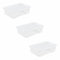 JMS we create smile (𝐒𝐞𝐭 𝐨𝐟 𝟑) Clear Plastic Transparent Storage Box with Lid | Crystal Clear Storage Container, Shoe box under bed Storage boxes (32 Litre)