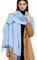 Gragengs Pashmina Schals und Wraps Schals für Damen Hochzeit Party Winter Warme Lange Solid Color,Himmelblau