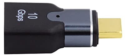 cablecc Adaptador de datos OTG magnético de 10 Gbps tipo C macho a USB 3.0 hembra OTG conector recto para teléfono portátil