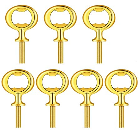 Qwertfeet Corkscrew Kit Bottle Opener Wine DIY Craft Beer Bottle Opener Blank Bottle Opener for Wood Turning Project, Gold