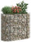Keketa Gabion avec lit surélevé en acier galvanisé gabion lit surélevé clôture jardin planteur gabion en acier métal planteur grand 120 x 50 x 100 cm