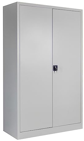 STIER Universalschrank Premium mit 4 verz. Einlegeböden 1950x1200x500mm lichtgrau