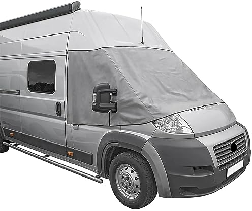 Preiswert&Gut Frontscheibenabdeckung FIAT Ducato X250 Peugeot Boxer, Citroën J5 Grau oder Weiß (Grau)