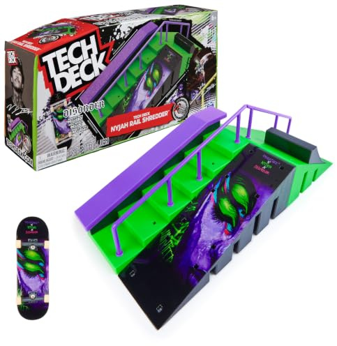 Tech Deck XConnect Skate Park med Fingerboard Nyjah Exklusiv 6+ år | Skatepark Tech Deck X-Connect med exklusiv fingerboard, räcke och moduler för att skapa trick. Från 6 år.