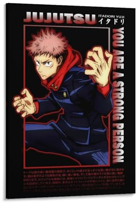 Japanisches Anime Jujutsu Kaisen Poster Itadori Yuji (6) Kunstwerke Bild Druck Poster Wandkunst Malerei Leinwand Dekor Home Poster 50 x 75 cm