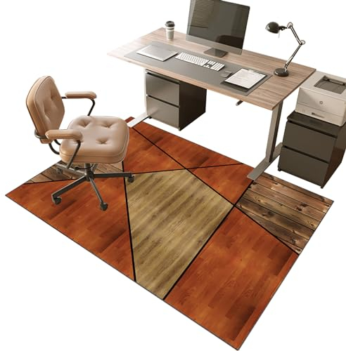 Bodenschutzmatte für Hartboden 120 x 160 cm Schreibtischstuhl Unterlage | Bürostuhl Unterlage | Gaming Teppich Stuhlunterlage | Verbesserte Version | Mehrzweck-Stuhlteppich für zu Hause | Kratzfest