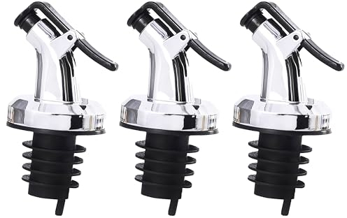 Layba Flaschenausgießer Spender für präzise Dosierung - Flaschenausgießer mit Schutzkappe, für Wein Schnaps Olivenöl Kaffee Sirup Essig Flaschen, Öl Ausgießer 3