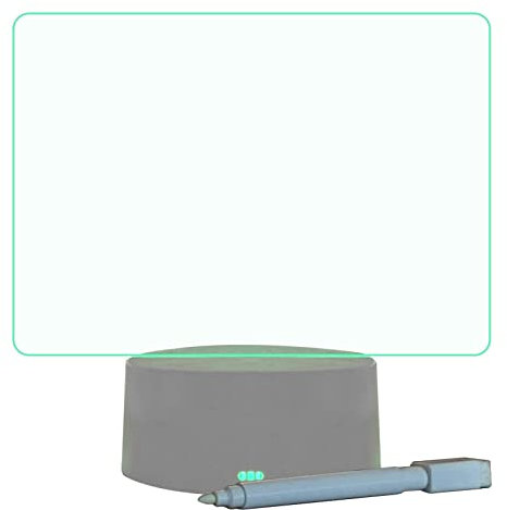 Beleuchtetes Buchstabenbrett, beleuchtete Schreibtafel, trocken abwischbare Tafel, weiße Tafel mit transparentem Schreibtischkalender, beleuchtete Schreibtischplatte, Tablet-Platte D