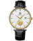 RAKSA DUKE Fashion Luxus 3D Kirin Skulptur Vollautomatische mechanische Herrenuhr mit Datum lesbare Herrenuhr Braun Leder, Weiß, Roségold, Braun, Business