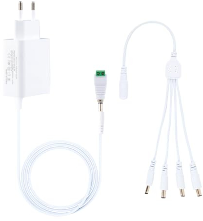 SenTaiYuan Netzteil 12V 2.5A 30W Ladegerät AC Adapter für LED Streifen, LCD, TFT Monitor Power Supply Radiowecker, Externe Festplatte, CCTV-Kamera, Router ect. | 1A 2A 2500mA | 5,5mm x 2,5mm