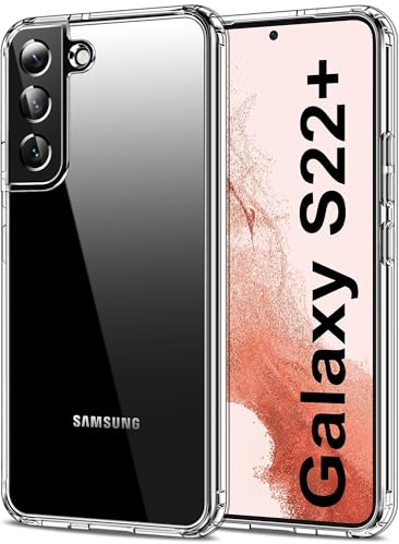 HOOMIL Crystal Clear Hülle für Samsung Galaxy S22+ Plus 5G, Nie Vergilbung Transparent - Durchsichtig