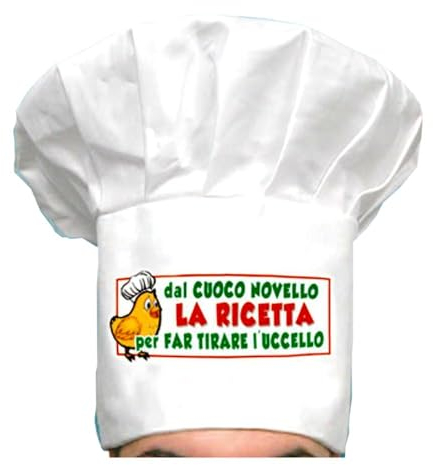 Chapeau blanc de chef chaud sexy gadget humoristique adulte 18+